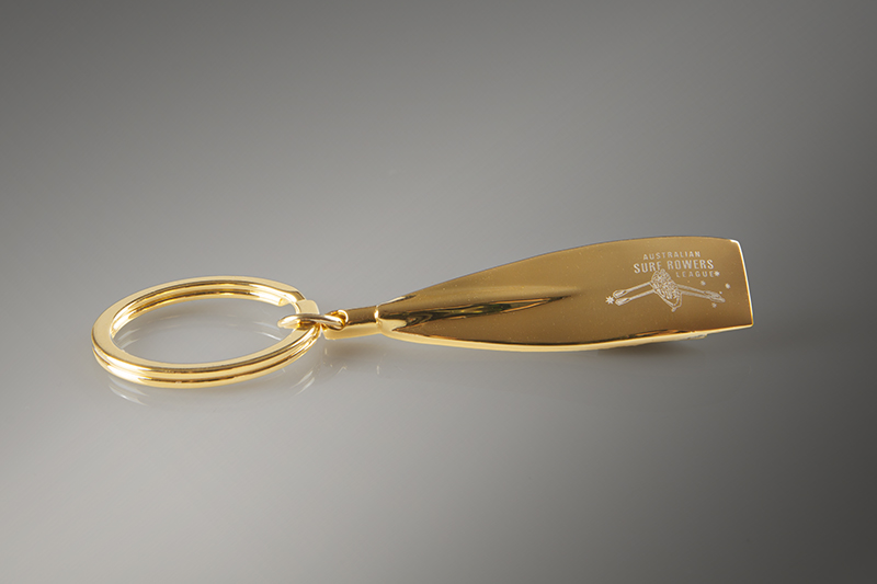 Gold Surf Key Ring (laser engraved)