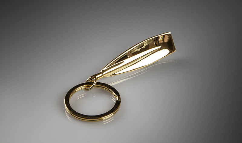 Gold Surf Key Ring