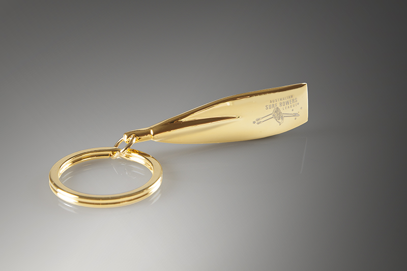 Gold Surf Key Ring (laser engraved)